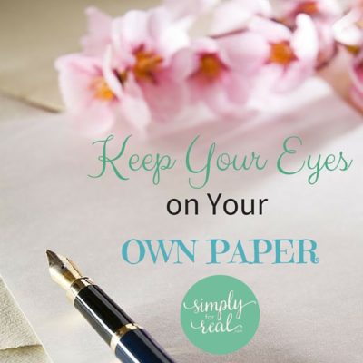 Keep Your Eyes on Your Own Paper