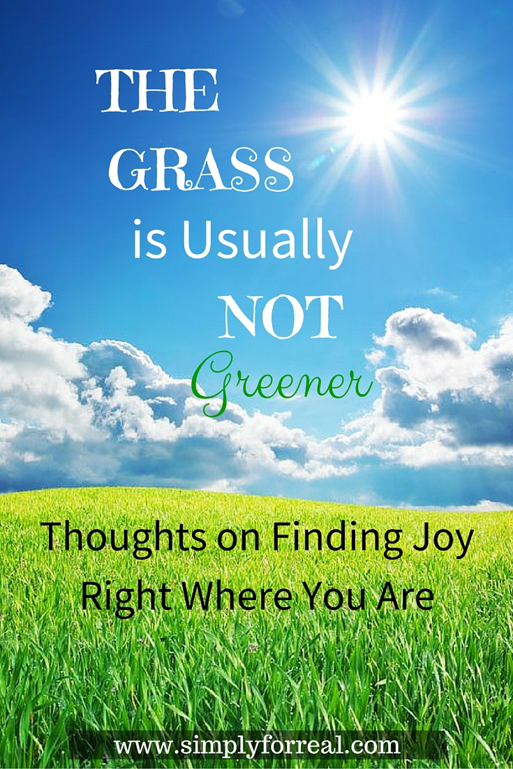 The Grass is Usually Not Greener