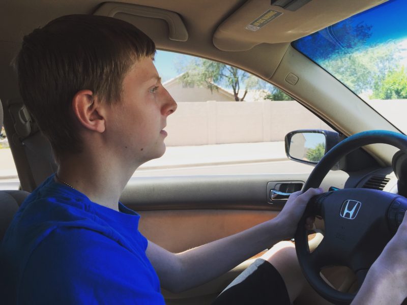 Andrew driving